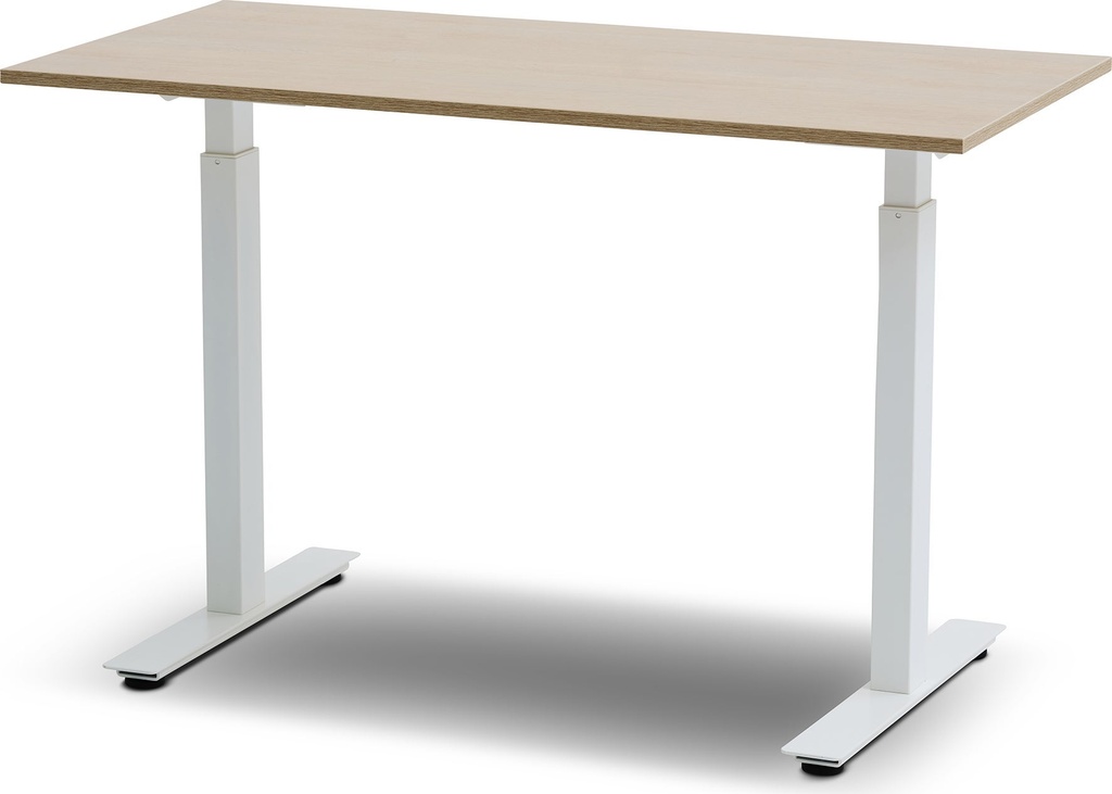Skrivbord el Madrid vitt underrede/bordsskiva i eklaminat 120x80 cm
