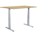 Skrivbord el Easydesk Adapt VI björk/aluminium 120x80 cm