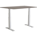 Skrivbord el Easydesk Adapt VI grå/vit 140x80 cm