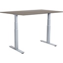 Skrivbord el Easydesk Adapt VI grå/aluminium 160x80 cm