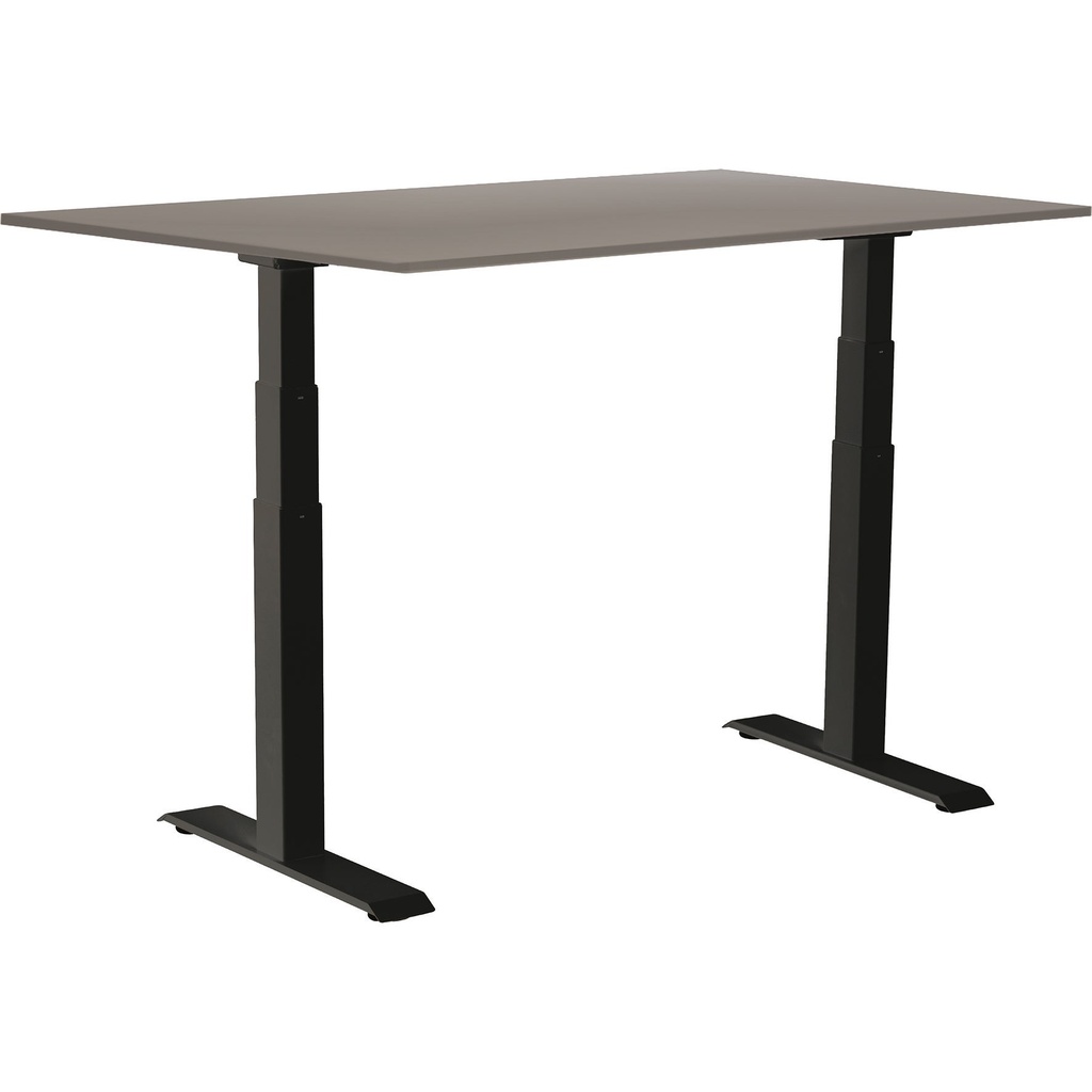 Skrivbord el Easydesk Adapt VI grå/svart 120x80 cm