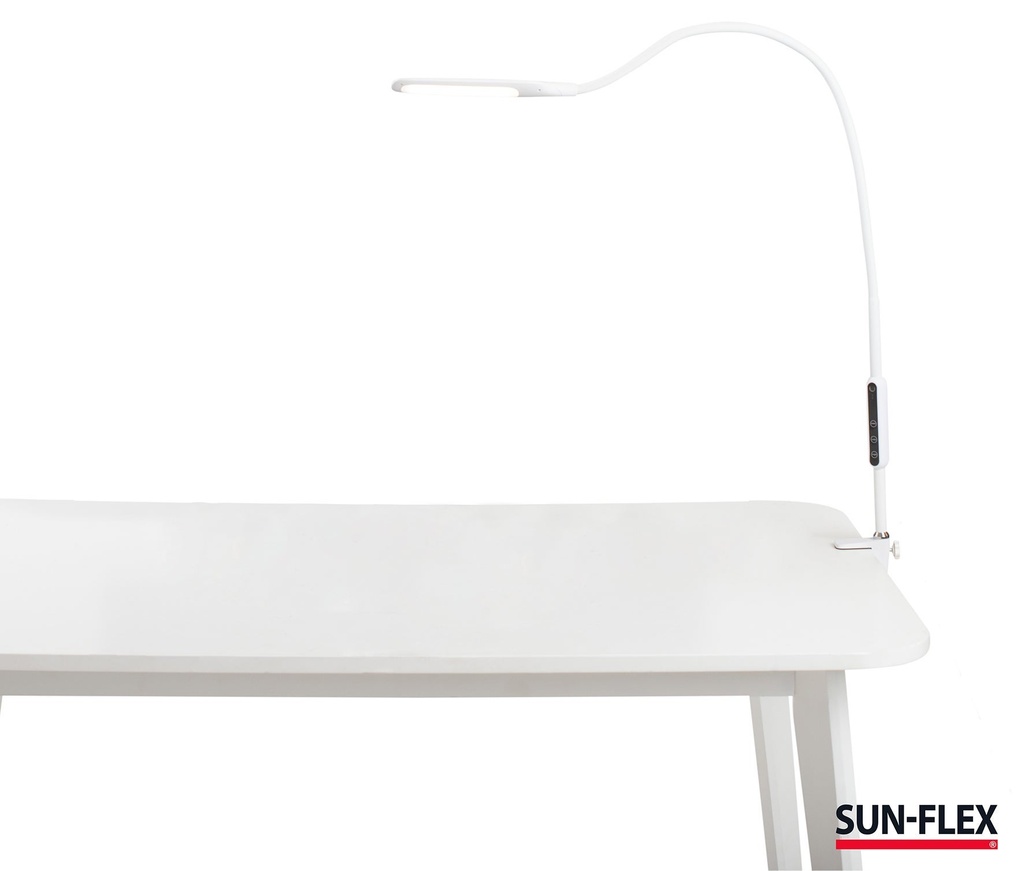 Skrivbordslampa Desklite  vit Sun-Flex