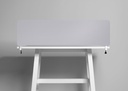 Bordsskärm Edge 1400 x 400 mm ljusgrå