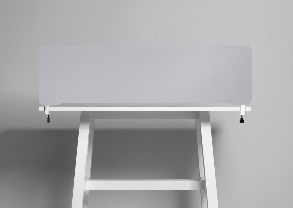 Bordsskärm Edge 1600 x 400 mm ljusgrå