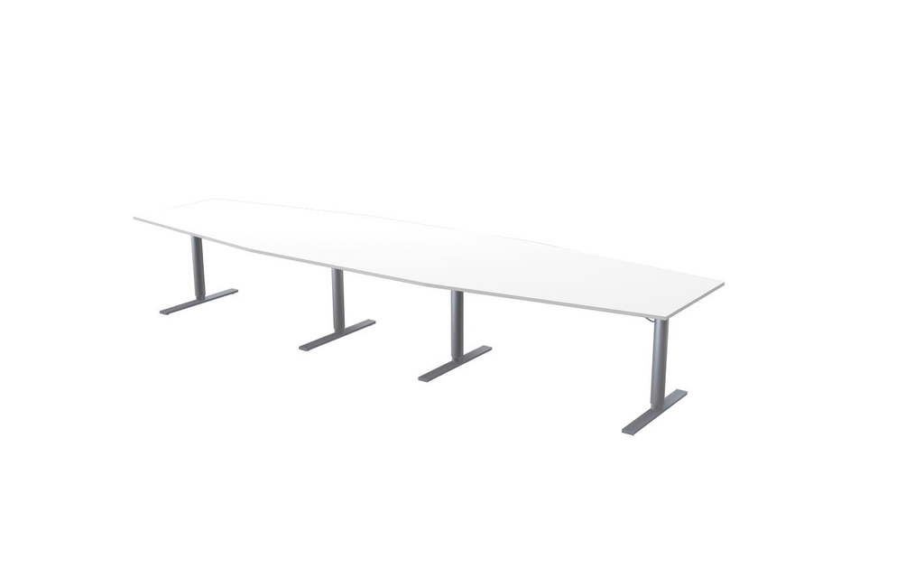 Konferensbord 420 x 120 x 80 cm vit Lanab