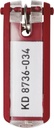 Nyckelbricka Key Clip röd 6-pack