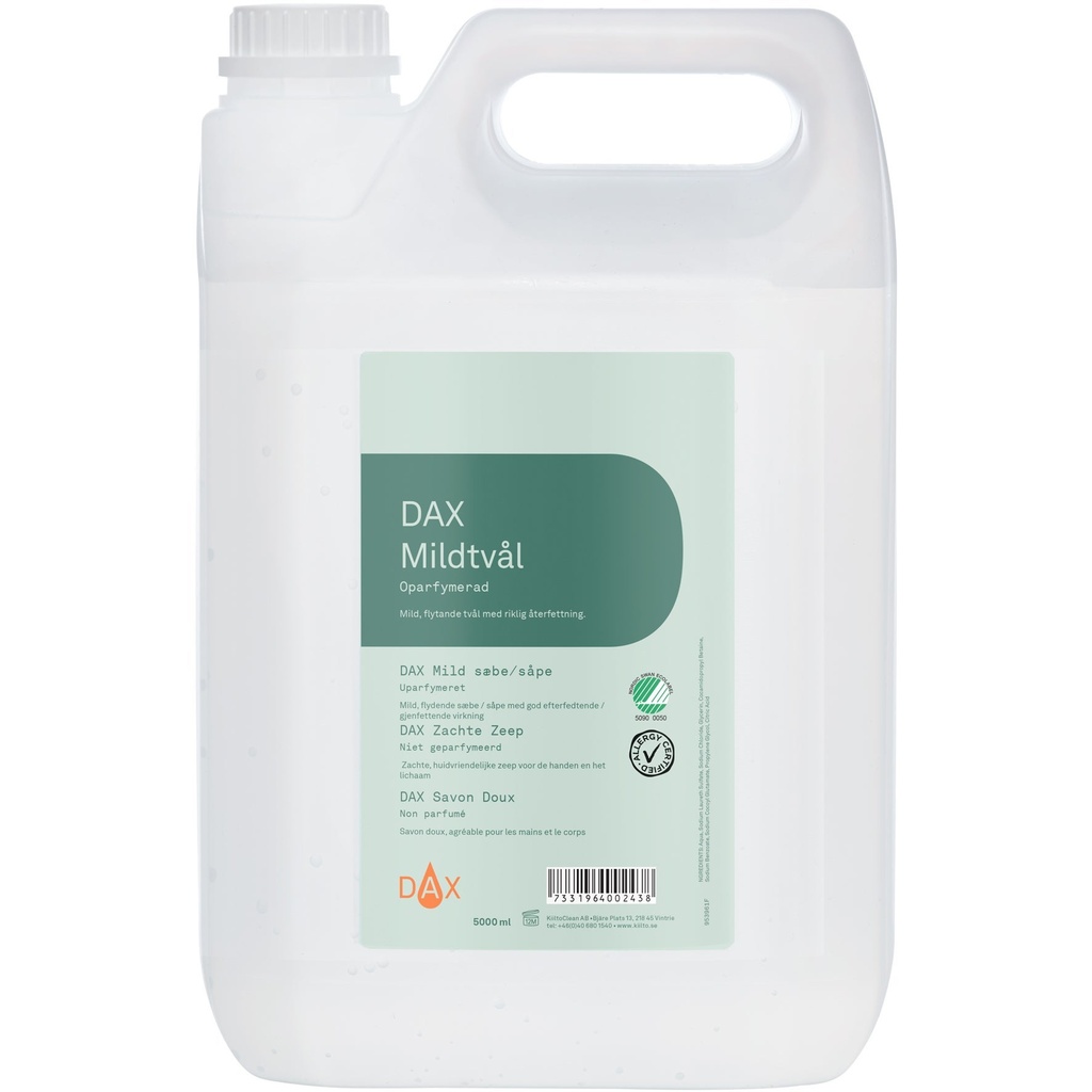 Mildtvål refill 5000 ml Dax