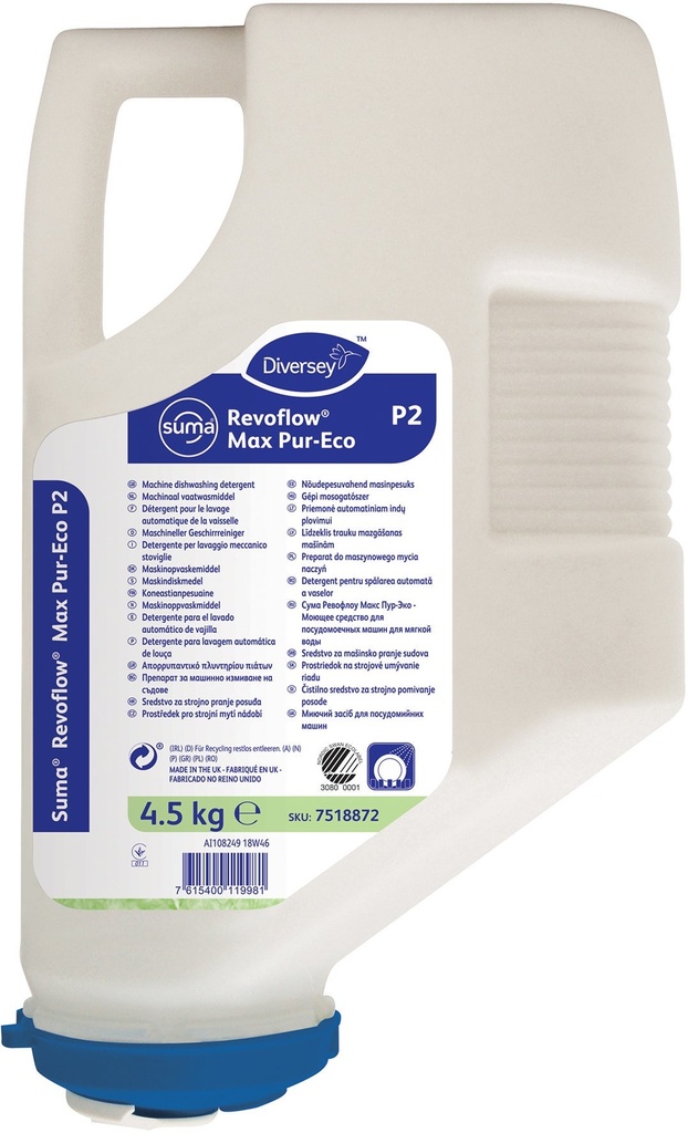 Maskindiskmedel Suma Revofl Max P-Eco 3 x 4,5 kg