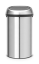 Soptunna Touchbin 60 liter matt stål