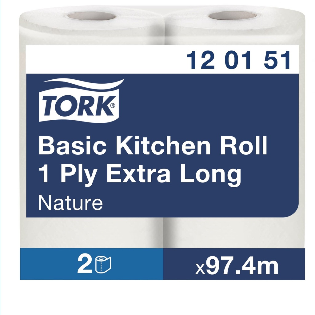 Köksrulle Basic 2-pack Tork 1-lager 7 fp/bal