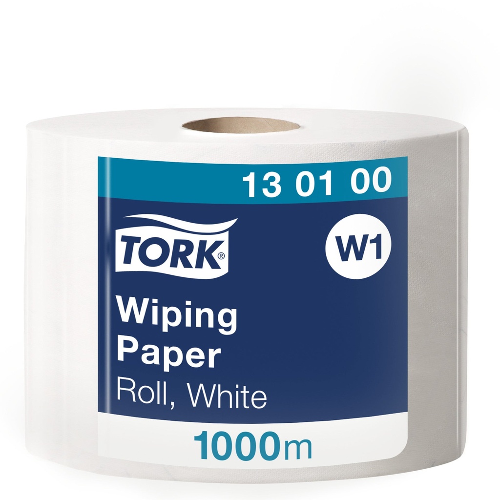Avtorkningspapper Tork  W1 1000 Meter Vit