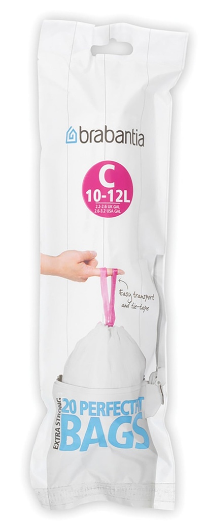 Avfallspåse PerfectFit C 10-12L 20st/fp