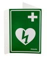 Skylt AED - Hjärtstartare Wall Sign grön