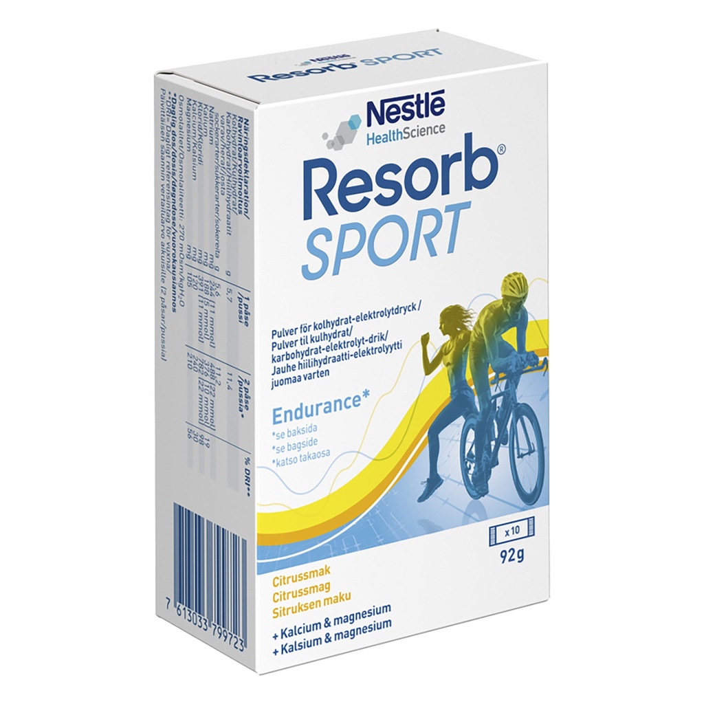 Vätskeersättning Resorb dospåse Sport Citrus 10 st/fp