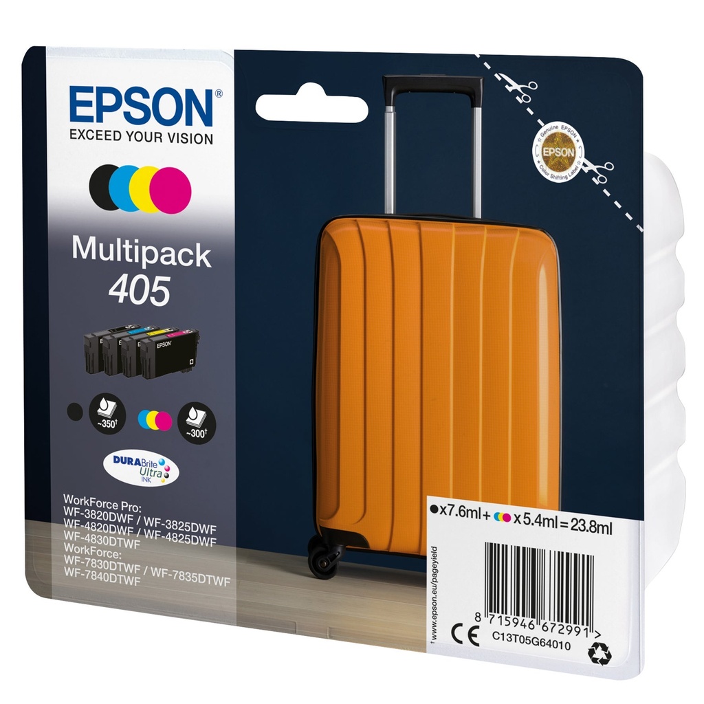 Bläck Epson 405 CMYK 4 st/fp