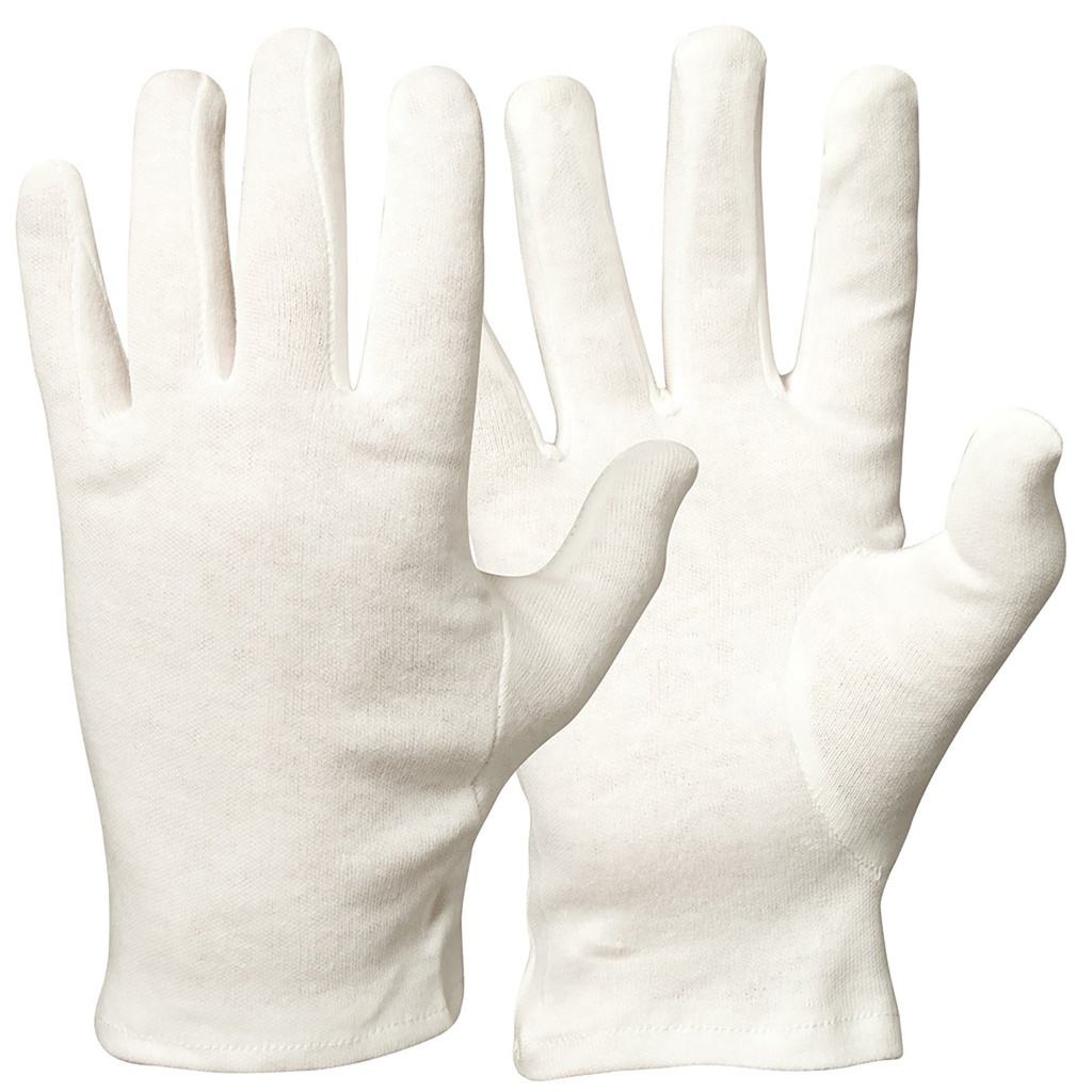 Handske bomull vit  M
