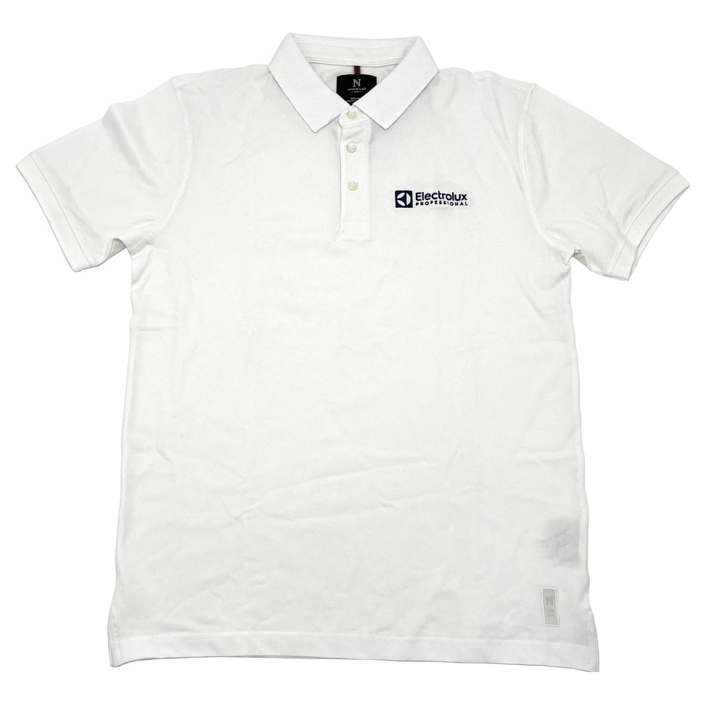 Pike Classic herr vit med blå broderad ELP logo