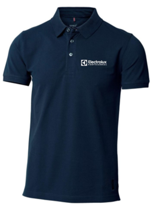 Pike Classic Herr Mörk Marin blå med vit broderad ELP logo