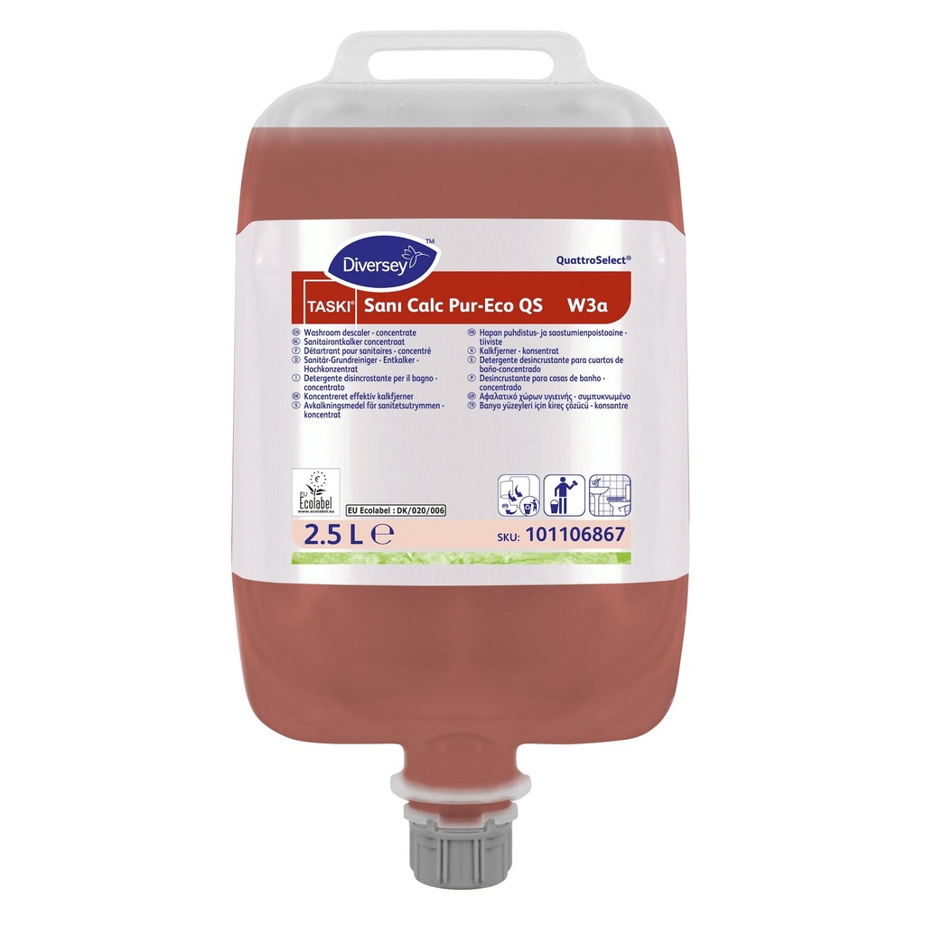 Avkalkningsmedel Sani Calc Pur-Eco QS 2,5 liter