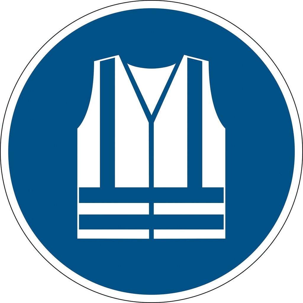 Varseldekal "Använd varselkläder"