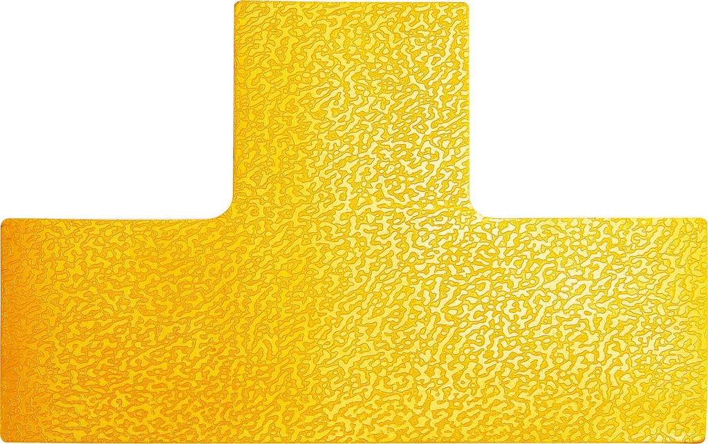 Golvmarkering "T-form" gul 10 st/fp