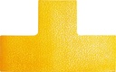 Golvmarkering "T-form" gul 10 st/fp