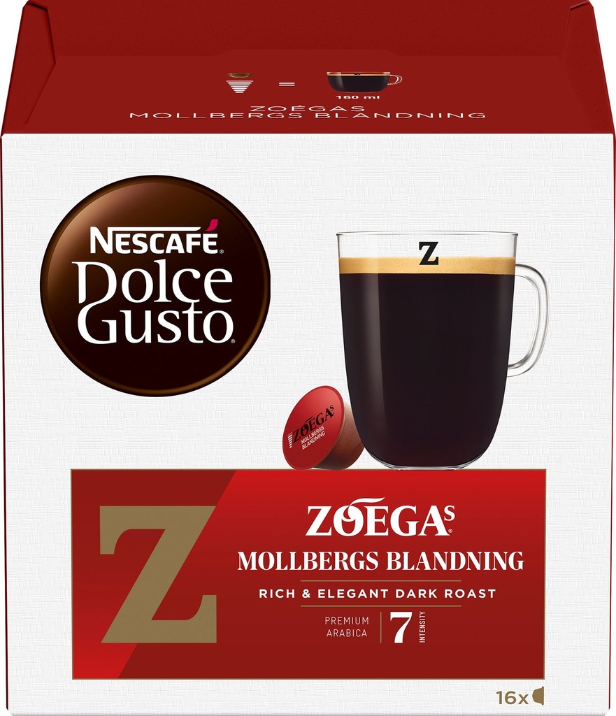 Kaffekapsel Mollberg Dolce Gusto 16 st/fp Zoegas