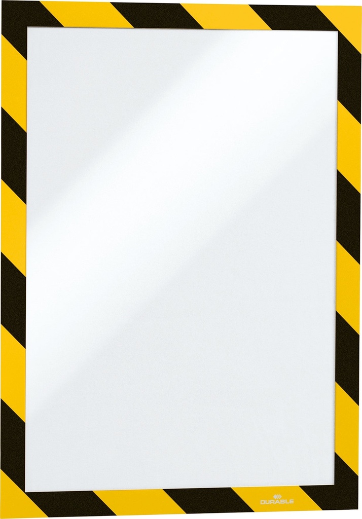 Inforam Duraframe Security A4 gul/svart 2 st/fp
