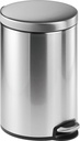 Pedalhink rostfritt 12 liter silver