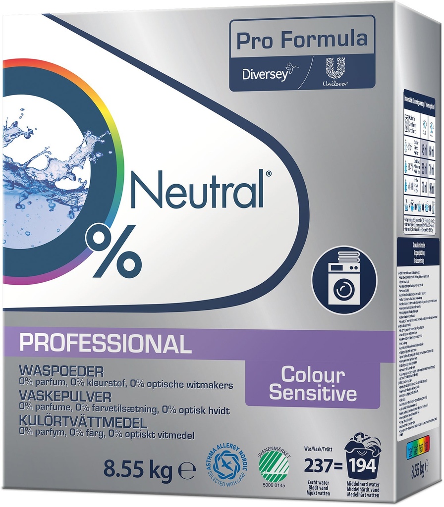 Tvättmedel Professional Colour Sensitive Neutral 8,55 kg