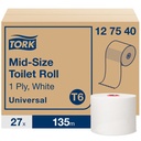 Toalettpapper Mid-size Universal T6 27 st/krt