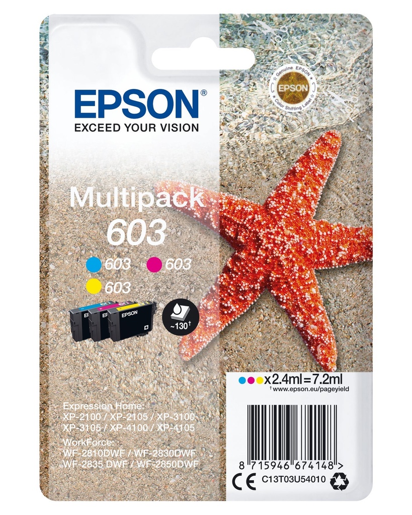 Bläck Epson T03U/603 Multipack