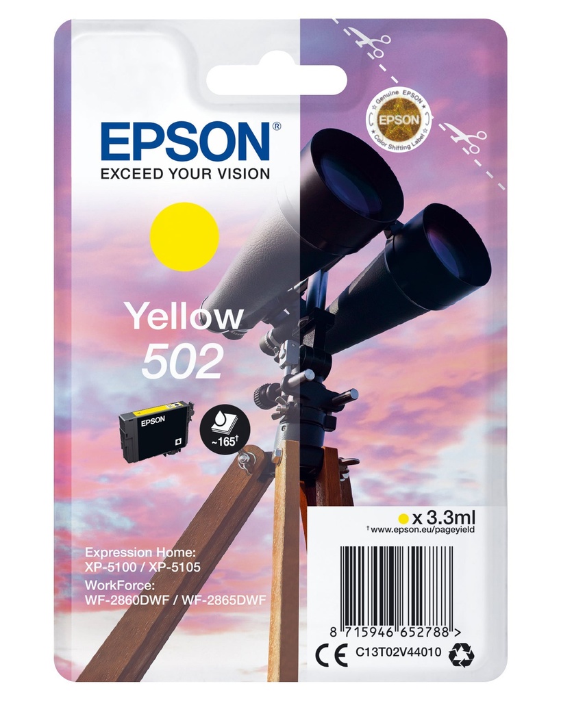 Bläck Epson T502 Gul