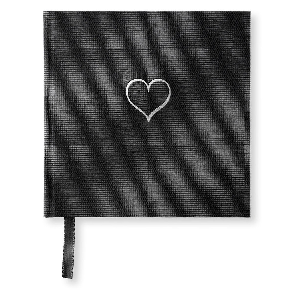 Anteckningsbok Paperstyle Event Edition Heart Black