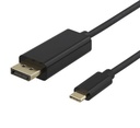 Kabel USB-C till DisplayPort 2 m svart