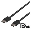 Kabel DisplayPort 1.4 3 m svart