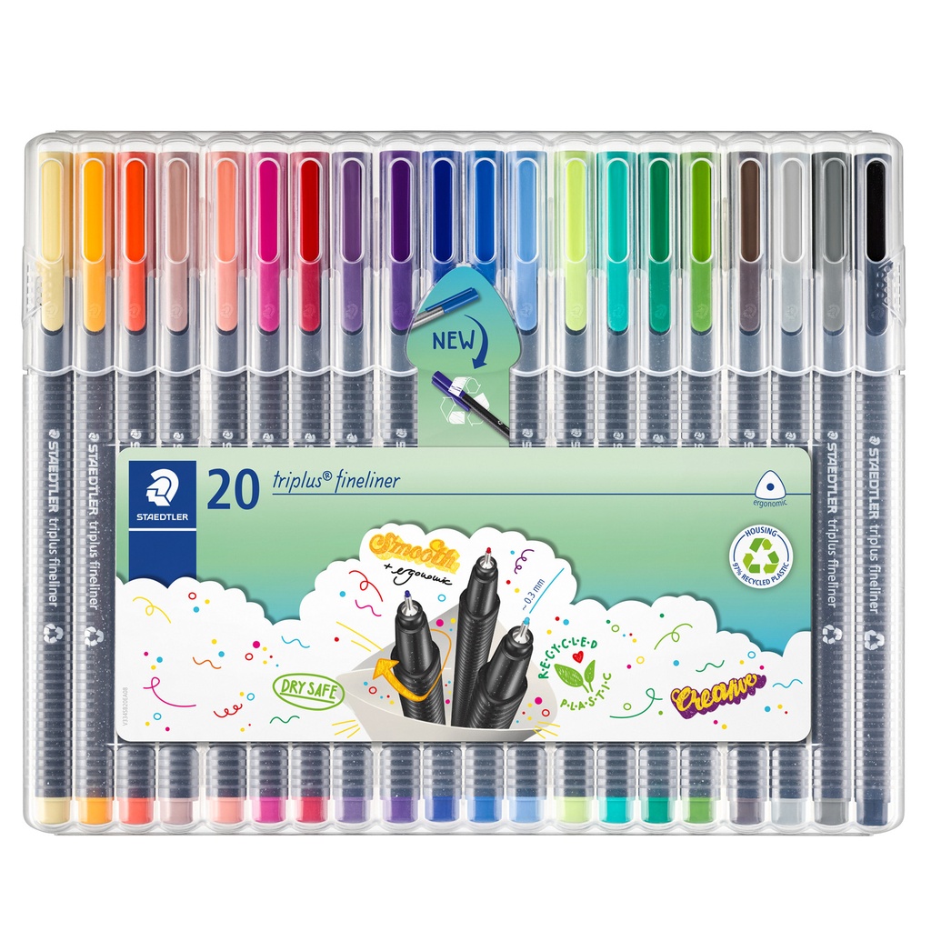 Fiberpenna Staedtler 0,3 20 st/fp