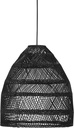 Taklampa / Takskärm Maja Wicker svart 53 cm