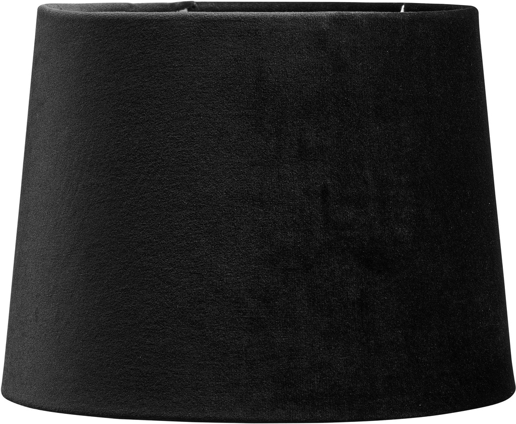 Lampskärm Sammet Sofia Svart 35 cm