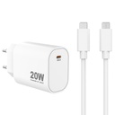 USB-C laddare 20W + USB-C-kabel