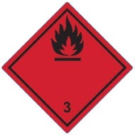 Farligt gods-etiketter 3.1 Flammable Liquid 250 st/rulle