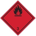 Farligt gods-etiketter 3.1 Flammable Liquid 250 st/rulle
