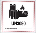 Farligt gods-etiketter UN3090 500 st/rulle