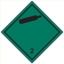 Farligt gods-etiketter 2.2 Non Flammable Gas 250 st/rulle
