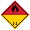 Farligt gods-etiketter 5.2 Organic Peroxide 250 st/rulle