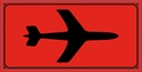Varningsetikett Symbol Flyg 1000/rl