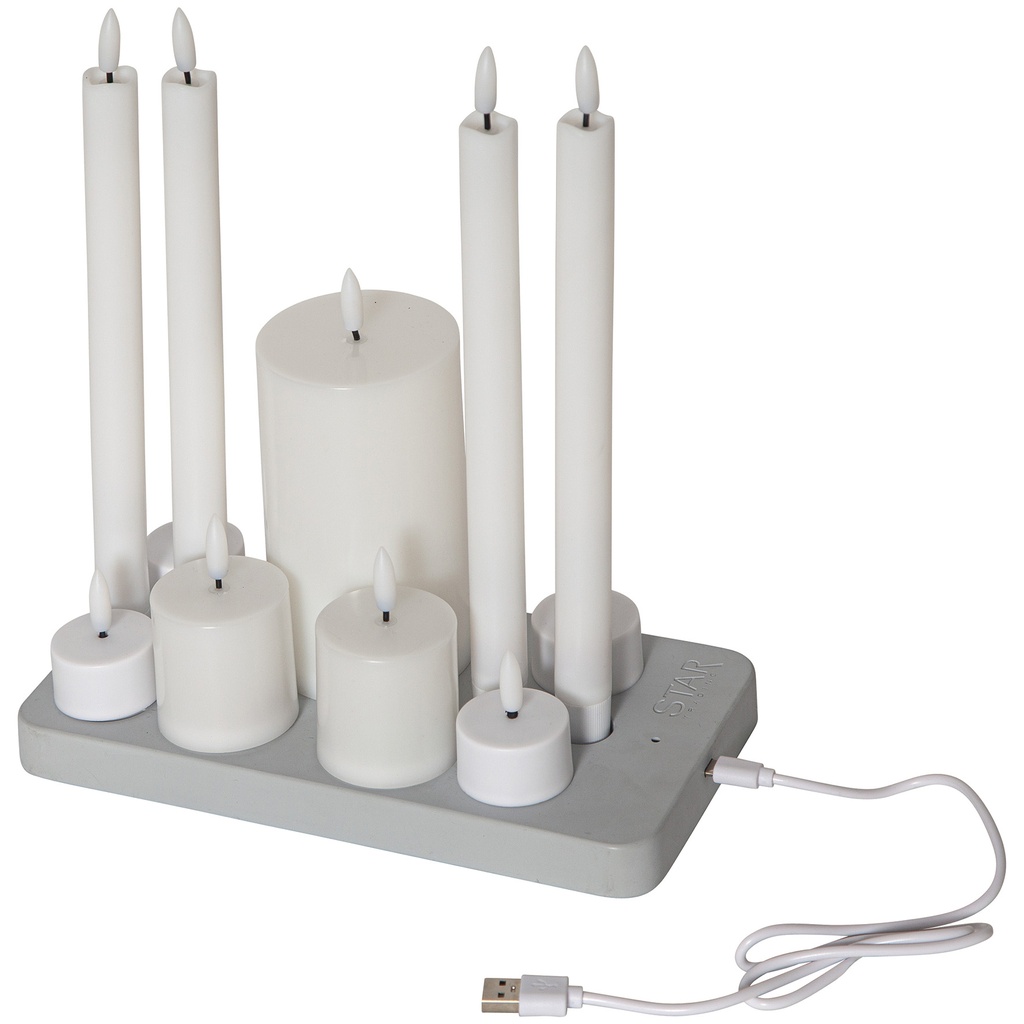 Ljus LED Flamme Charge Mix