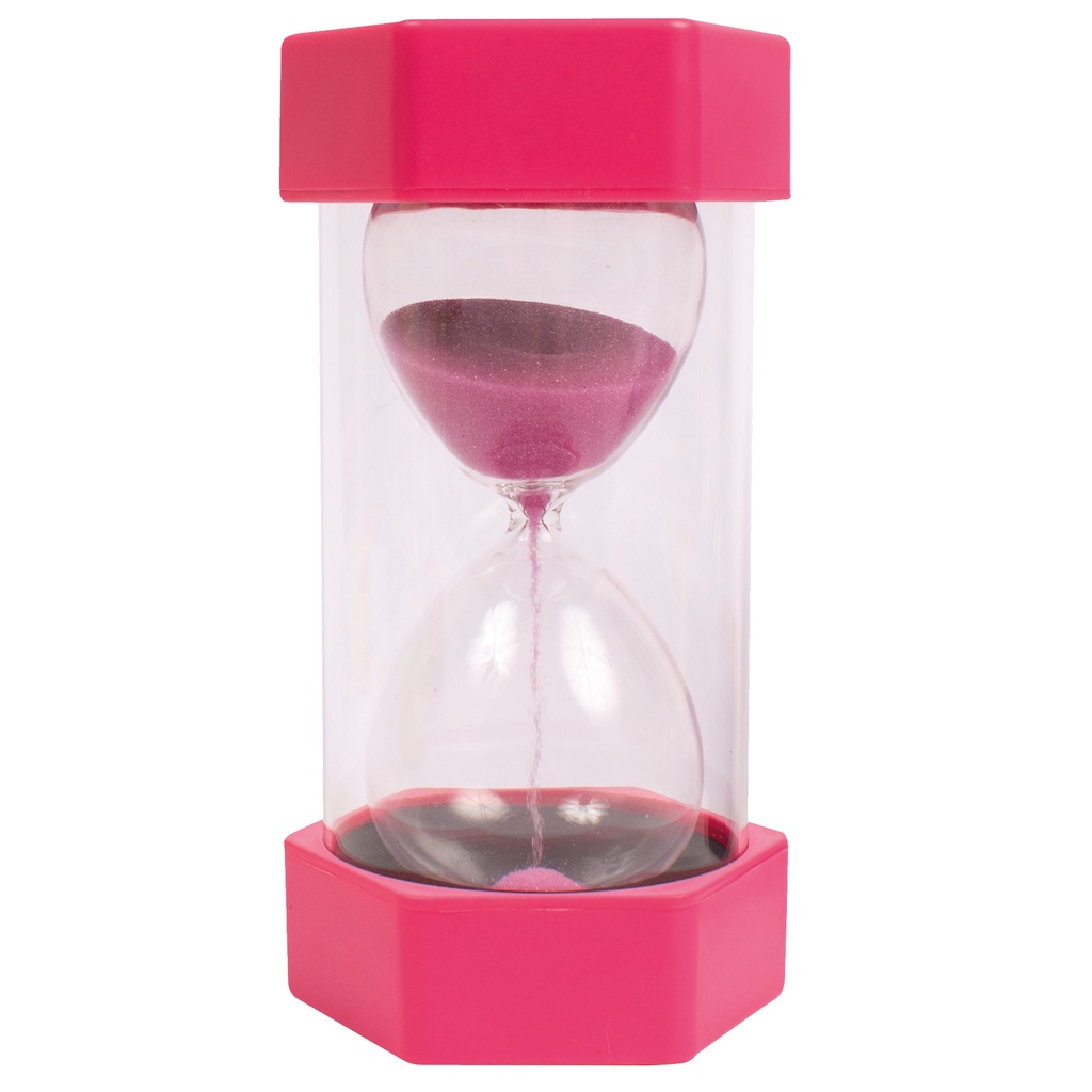 Stort timglas 2 min, rosa