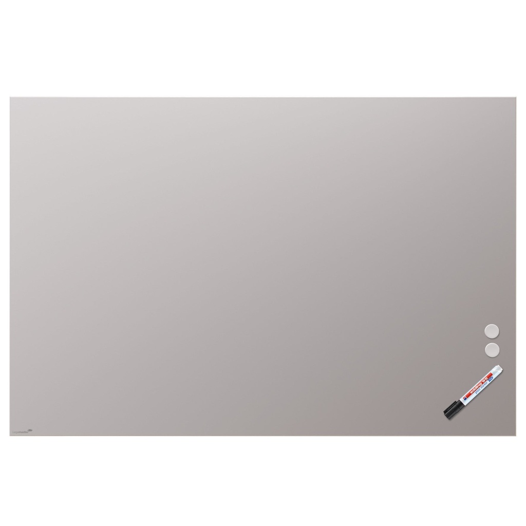 Glastavla matt 100x150 cm warm grey