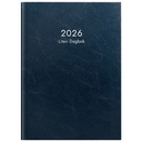 Kalender 2026 Liten Dagbok blå